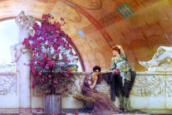 Sir Lawrence Alma-Tadema Unconscious Rivals - Hand Painted Oil Painting