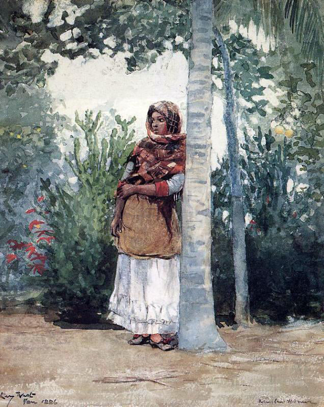  Winslow Homer Under a Palm Tree - Hand Painted Oil Painting