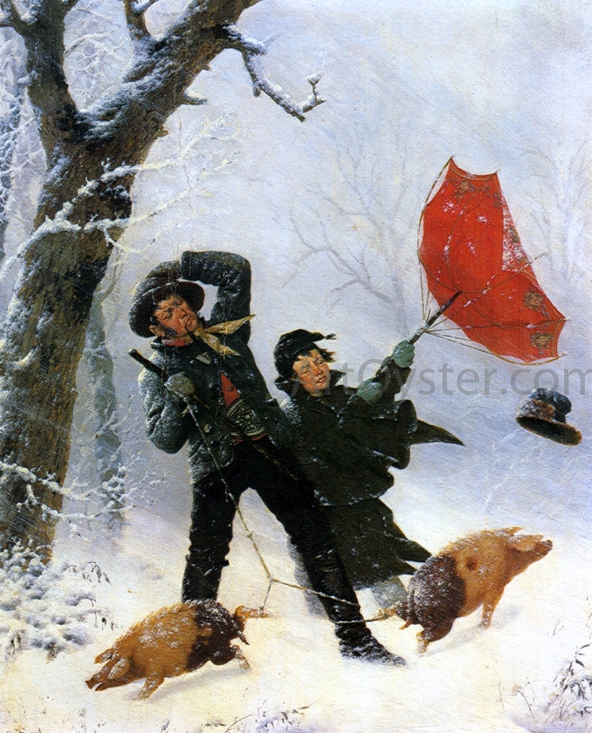 Carl Kronberger Under Adverse Conditions - Hand Painted Oil Painting