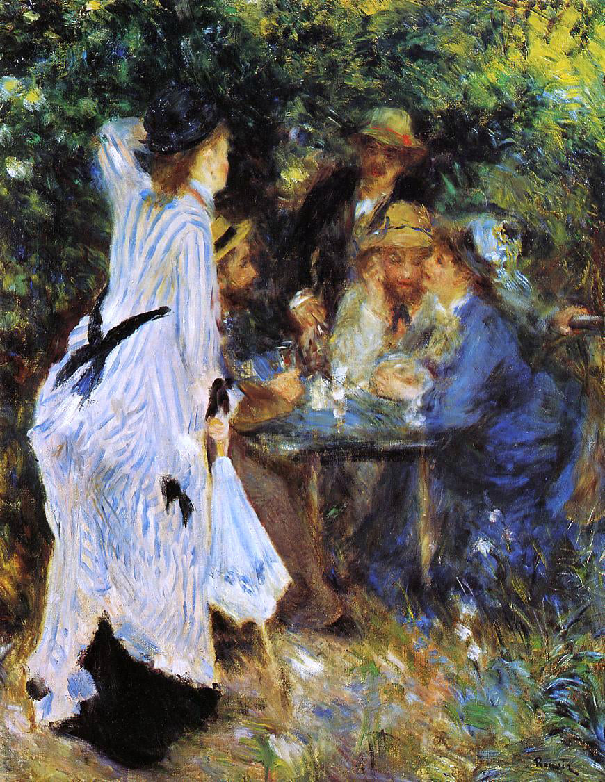 Pierre Auguste Renoir Under the Arbor at the Moulin de la Galette - Hand Painted Oil Painting