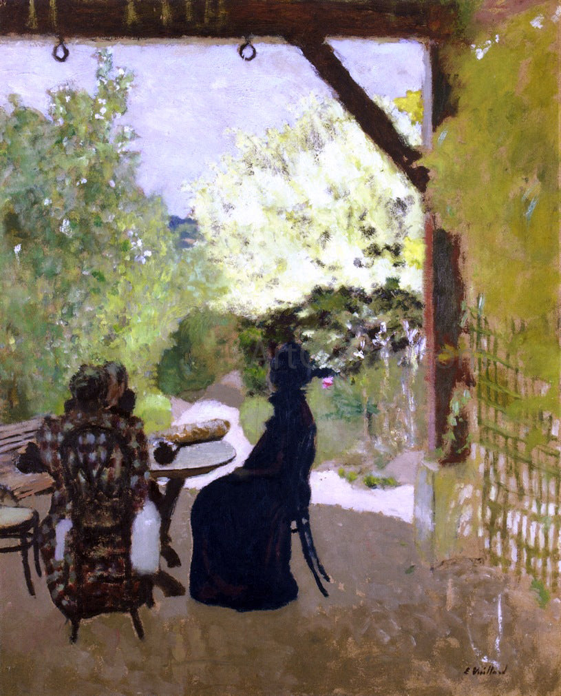 Edouard Vuillard Under the Portico - Hand Painted Oil Painting