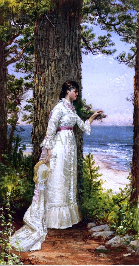 Alfred Thompson Bricher Under the Seaside Tree - Hand Painted Oil Painting