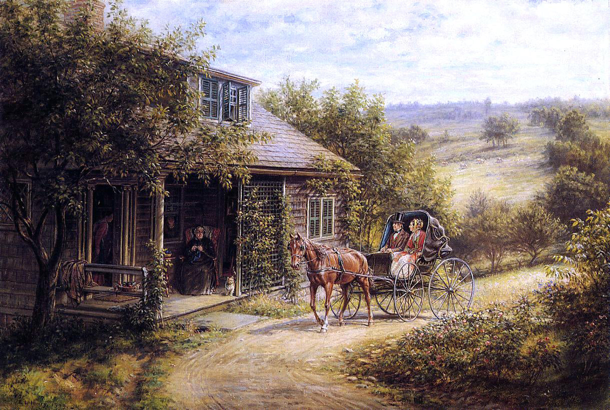 Edward Lamson Henry Unexpected Visitors - Hand Painted Oil Painting