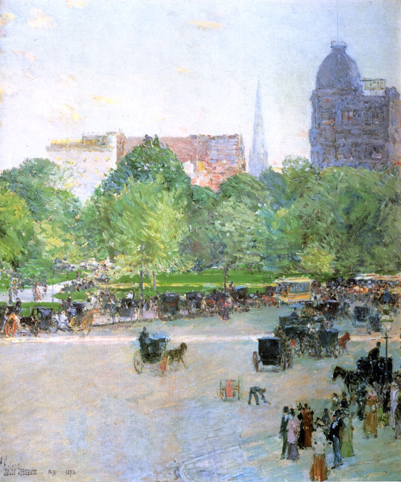 Frederick Childe Hassam Union Square - Hand Painted Oil Painting