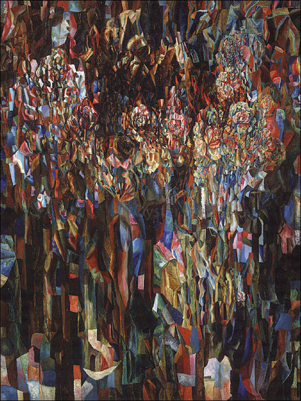 Pavel Filonov Universal Flowering - Hand Painted Oil Painting