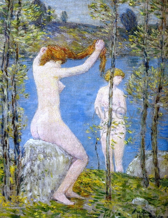 Frederick Childe Hassam Untitled (Study for 'Bathers') - Hand Painted Oil Painting