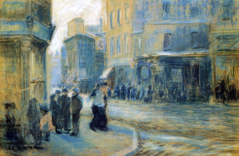 Arthur Clifton Goodwin Up Tremont Street - Hand Painted Oil Painting