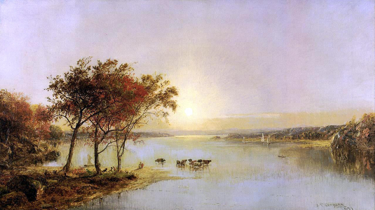 Jasper Francis Cropsey Upper Hudson - Hand Painted Oil Painting