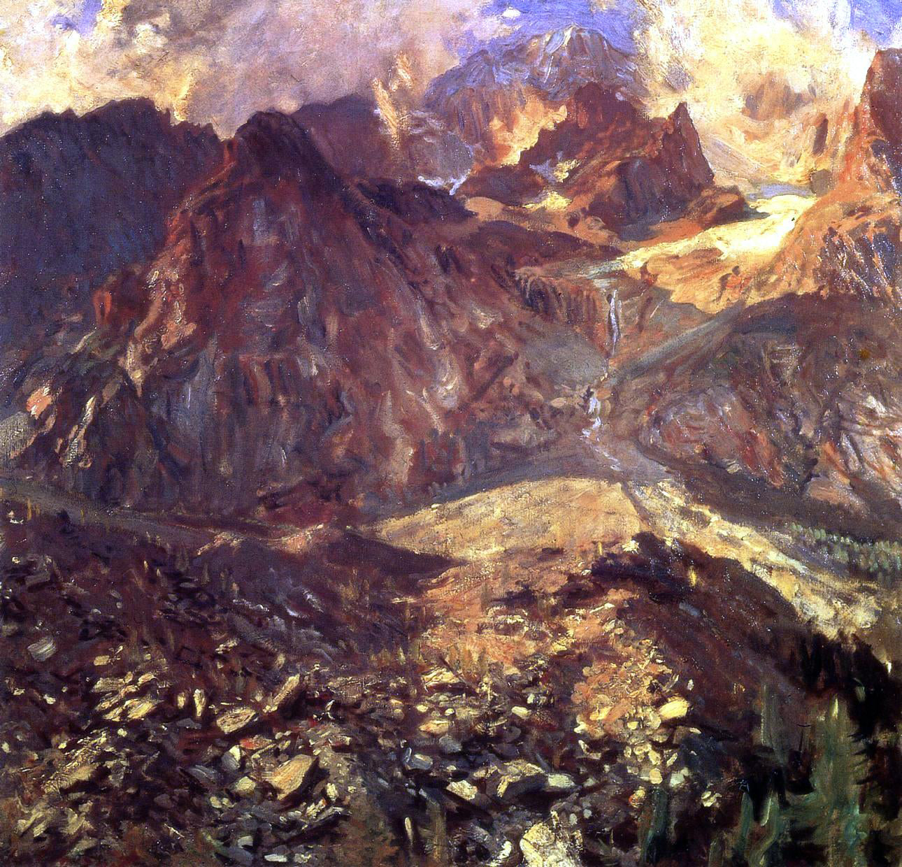 John Singer Sargent Val d'Aosta - Hand Painted Oil Painting