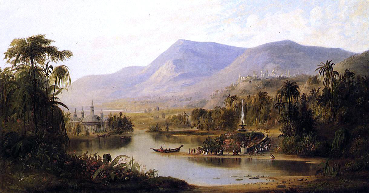 Robert Scott Duncanson Vale of Kashmir - Hand Painted Oil Painting
