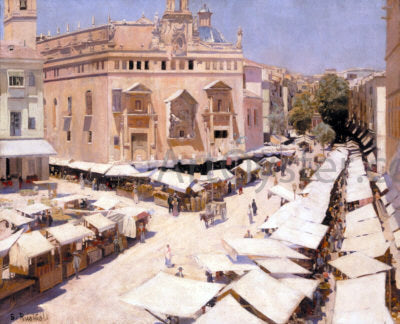 Santiago Rusinol Prats Valencia - Hand Painted Oil Painting