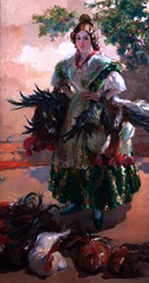Julio Vila Prades Valenciana - Hand Painted Oil Painting