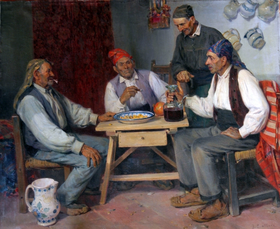 Jose Benlliure Y Gil Valencianos - Hand Painted Oil Painting