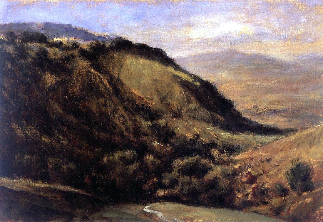 Theodore Rousseau Valley in the Auvergne - Hand Painted Oil Painting