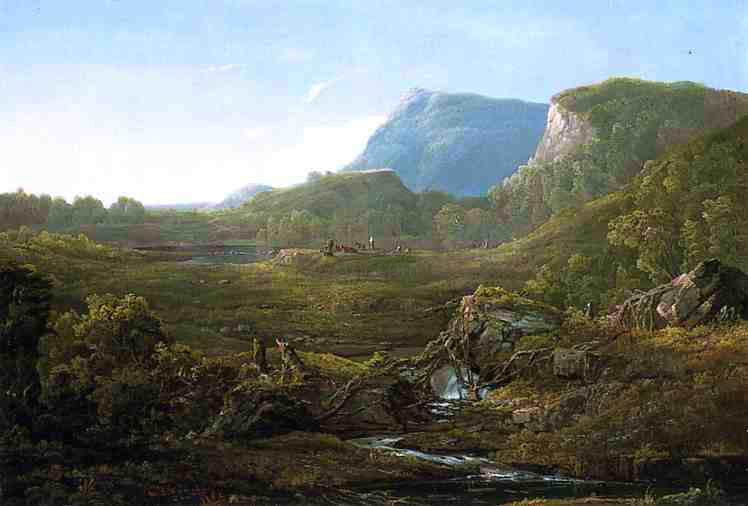 William Louis Sonntag Valley Landscape (also known as Cincinnati) - Hand Painted Oil Painting