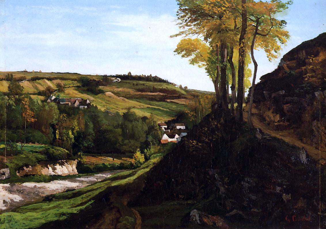 Gustave Courbet Valley of Ornans - Hand Painted Oil Painting