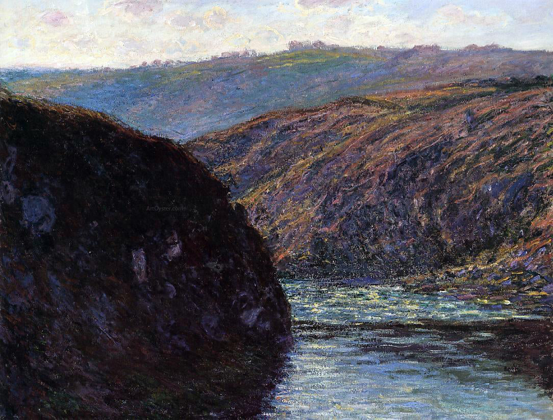 Claude Oscar Monet Valley of the Creuse, Afternoon Sunlight - Hand Painted Oil Painting