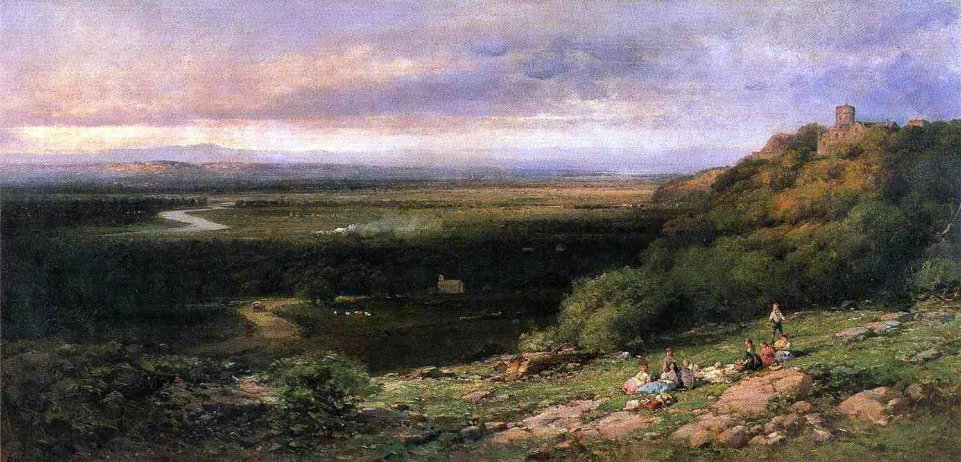 Andrew W Melrose Valley of the Hackensack from the Estate of L. Becker, Esq, Union City, New Jersey - Hand Painted Oil Painting