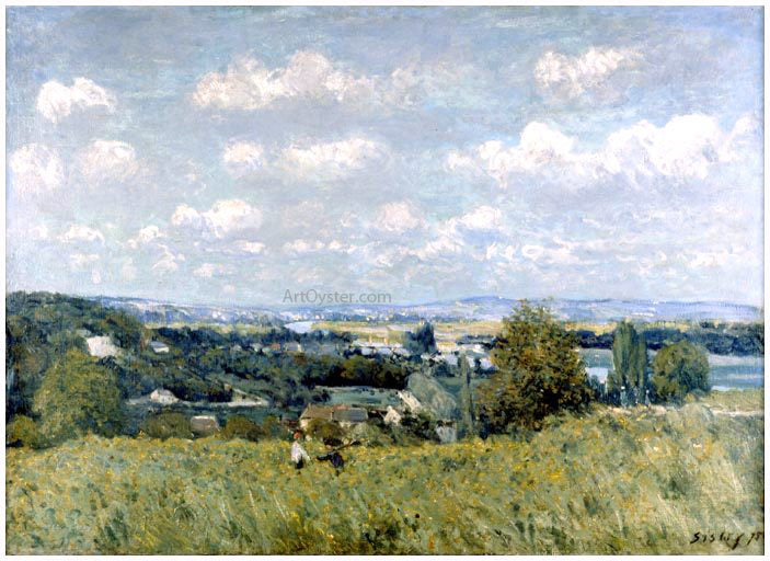Alfred Sisley Valley of the Seine at Saint-Cloud - Hand Painted Oil Painting