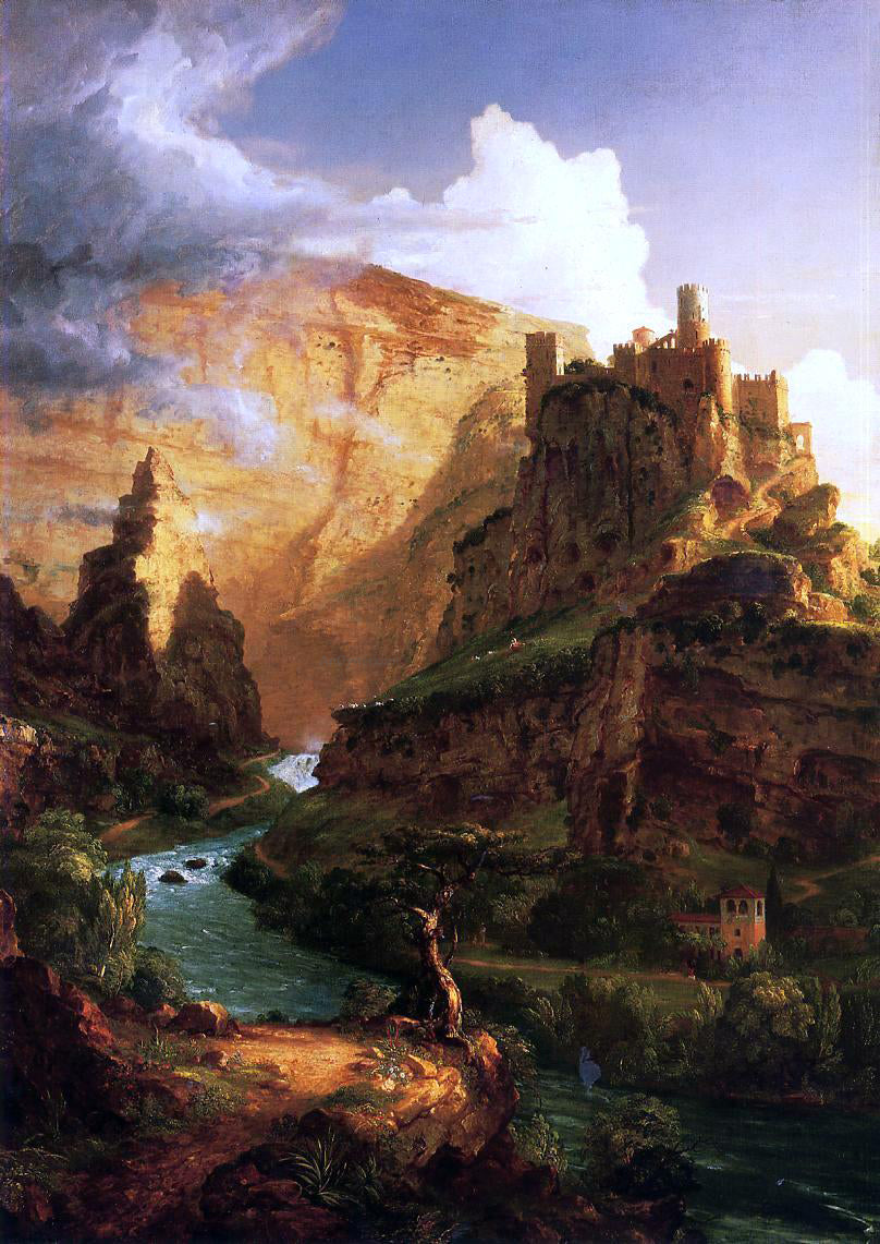 Thomas Cole Valley of the Vaucluse - Hand Painted Oil Painting