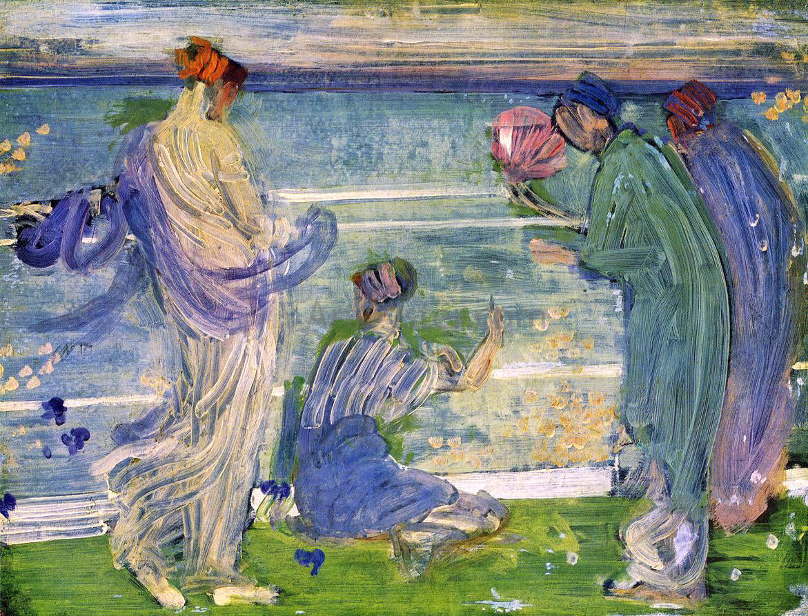 James McNeill Whistler Variations in Blue and Green - Hand Painted Oil Painting