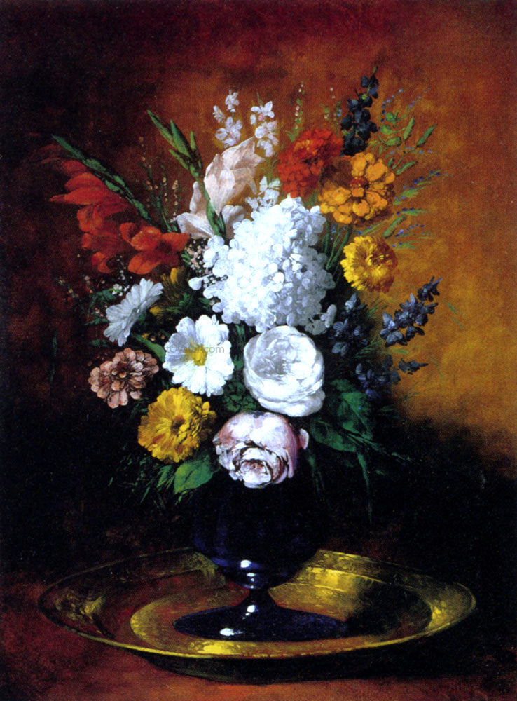 Germain Clement Ribot Vase De Fleurs - Hand Painted Oil Painting