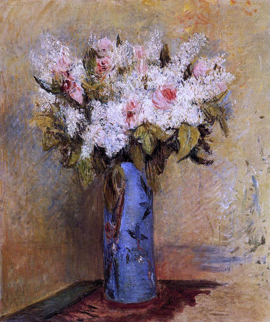 Pierre Auguste Renoir Vase of Lilacs and Roses - Hand Painted Oil Painting