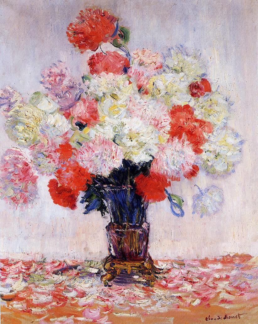 Claude Oscar Monet Vase of Peonies - Hand Painted Oil Painting