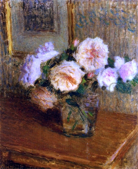 Ernest-Joseph Laurent Vase of Roses - Hand Painted Oil Painting
