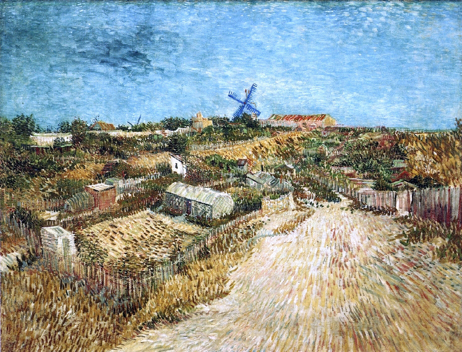 Vincent Van Gogh A Vegetable Gardens in Montmartre - Hand Painted Oil Painting
