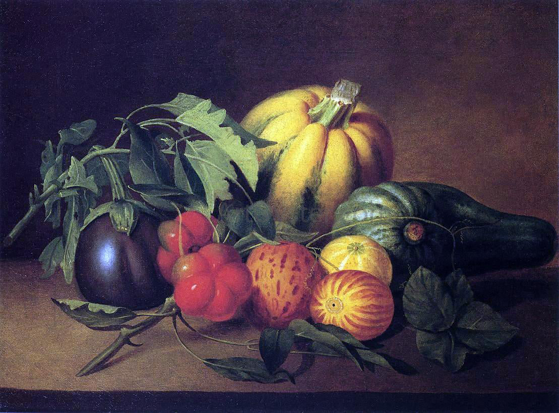James Peale Vegetable Still Life Oil Painting – Art Oyster LLC