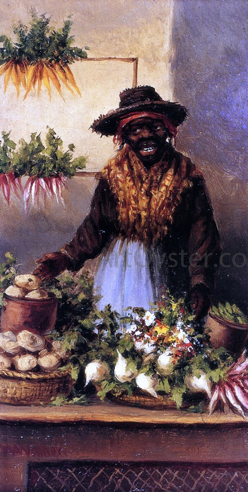 William Aiken Walker Vegetable Vendor at Charleston Market - Hand Painted Oil Painting