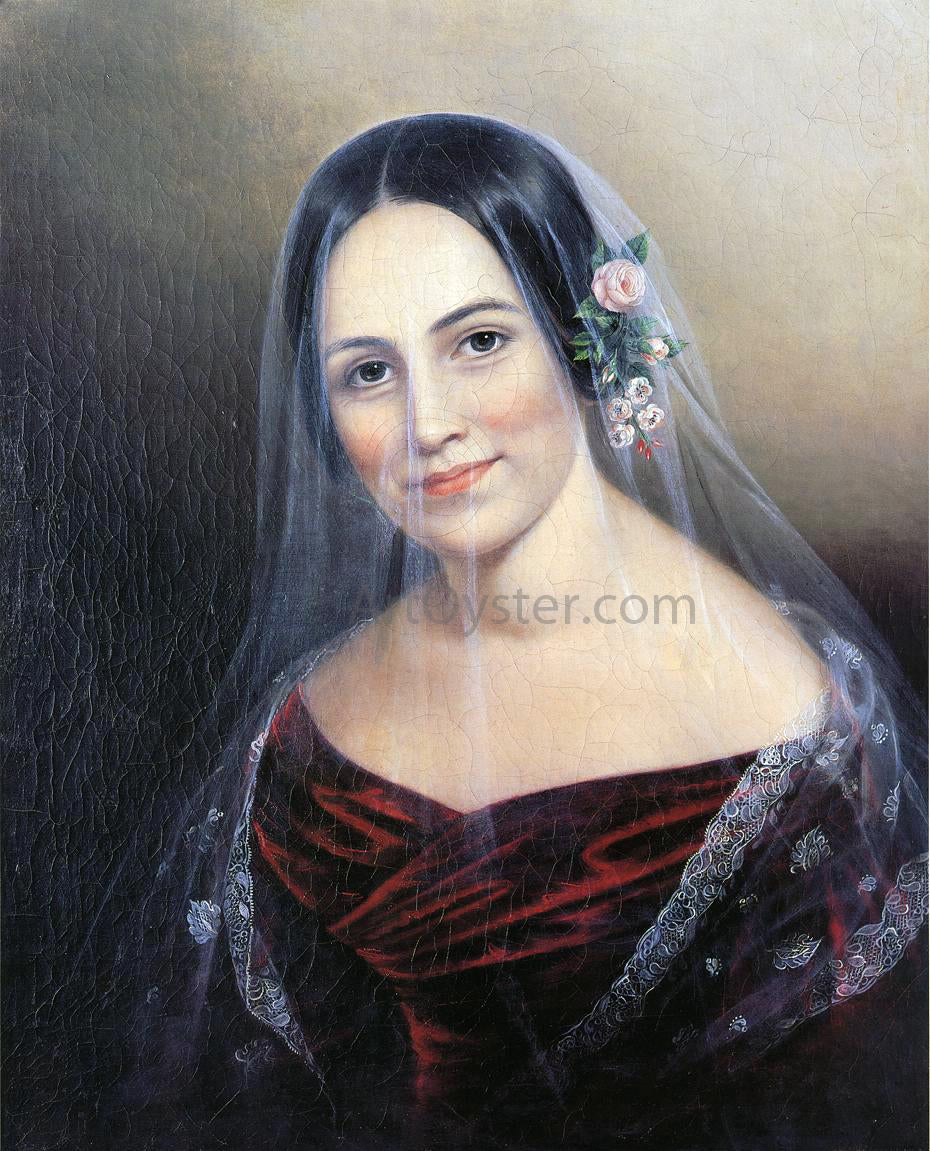 Sarah Miriam Peale Veil of Mystery (also known as Veiled Woman) - Hand Painted Oil Painting
