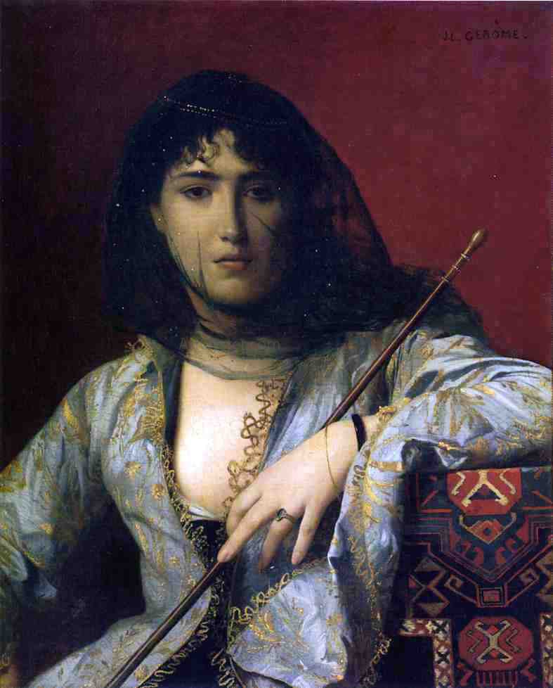 Jean-Leon Gerome Veiled Circassian Woman - Hand Painted Oil Painting