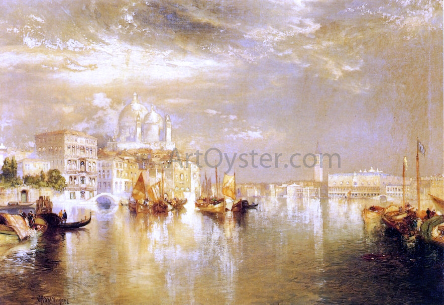 Thomas Moran Venetian Scene - Hand Painted Oil Painting