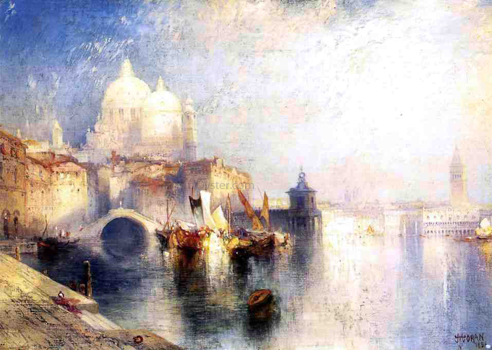Thomas Moran Venice, Italy (not named) - Hand Painted Oil Painting