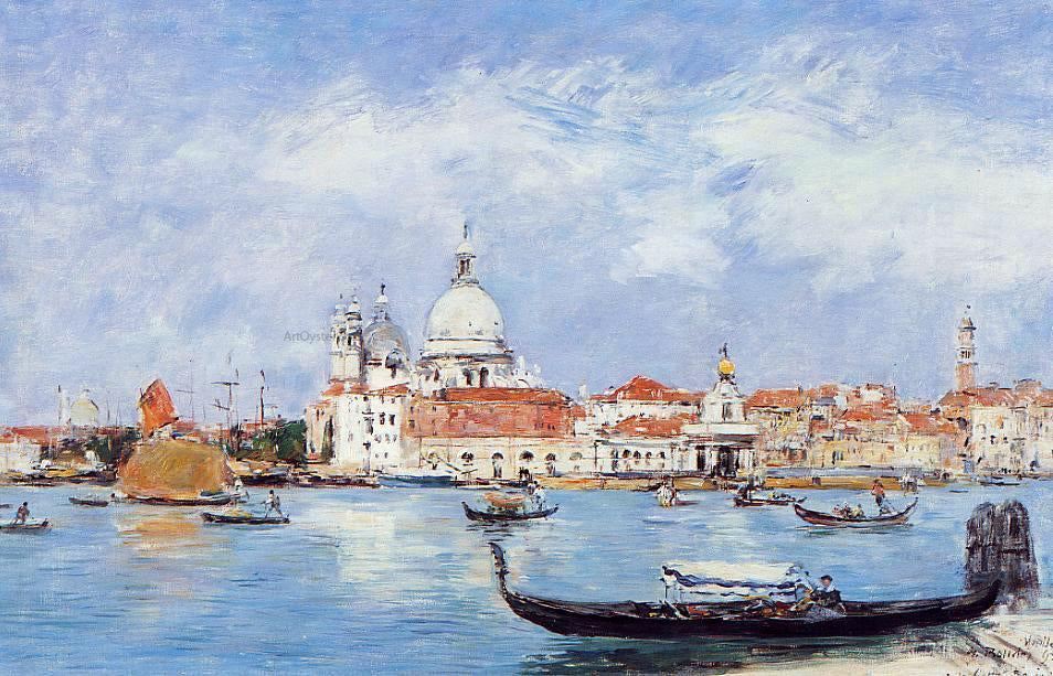 Eugene-Louis Boudin Venice, View from the Grand Canal - Hand Painted Oil Painting
