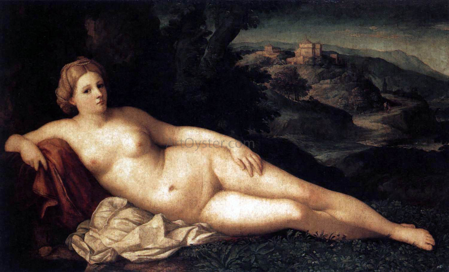 Palma Vecchio Venus - Hand Painted Oil Painting