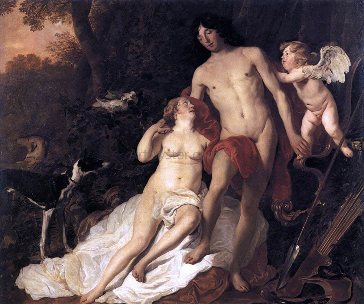 Jacob Adriaensz Backer Venus and Adonis - Hand Painted Oil Painting