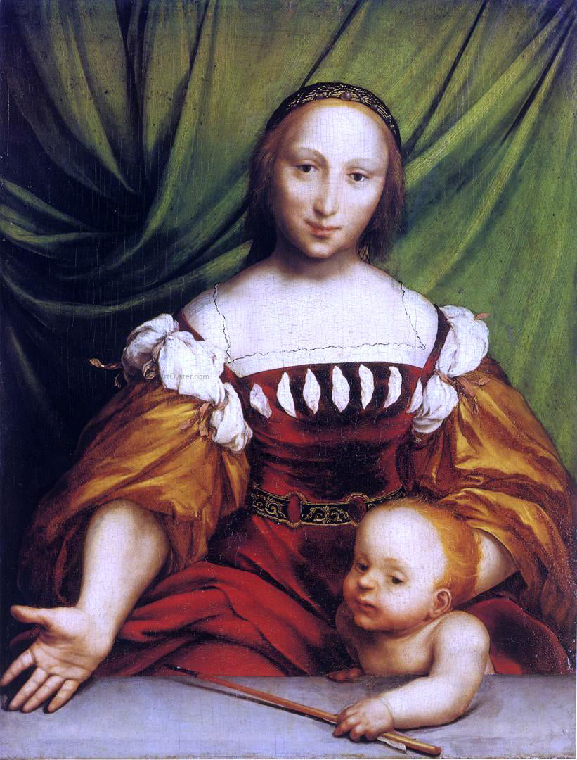 The Younger Hans Holbein Venus and Amor - Hand Painted Oil Painting