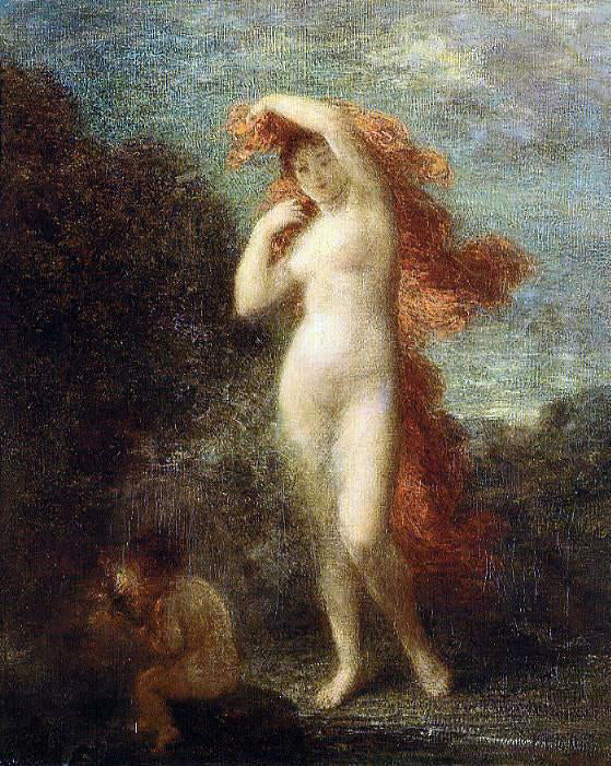 Henri Fantin-Latour Venus and Cupid - Hand Painted Oil Painting
