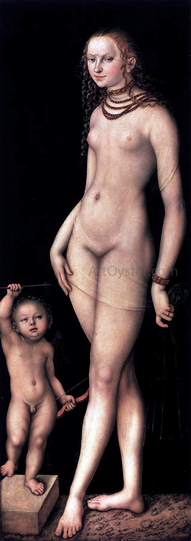 The Elder Lucas Cranach Venus and Cupid - Hand Painted Oil Painting