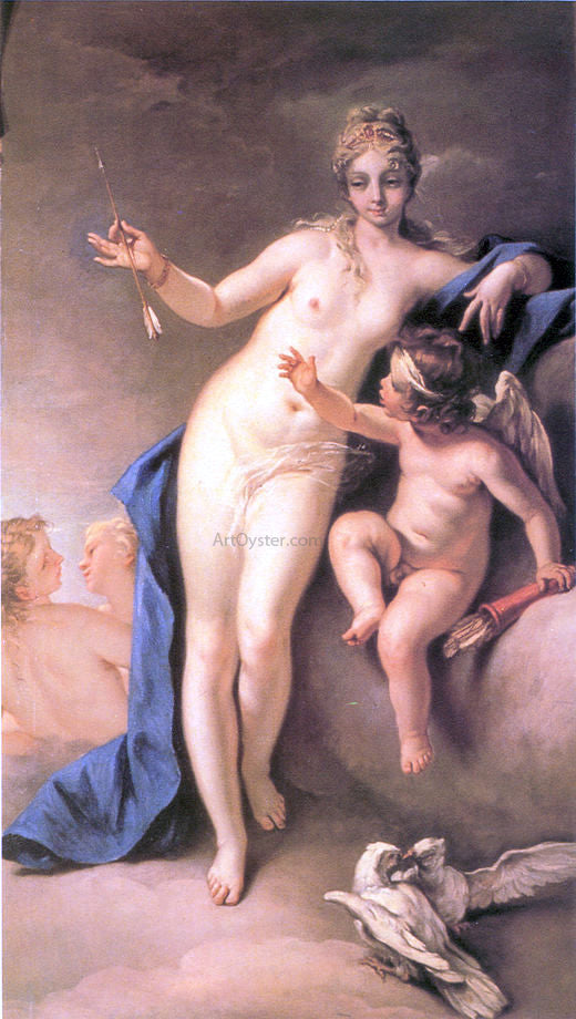 Sebastiano Ricci Venus and Cupid - Hand Painted Oil Painting