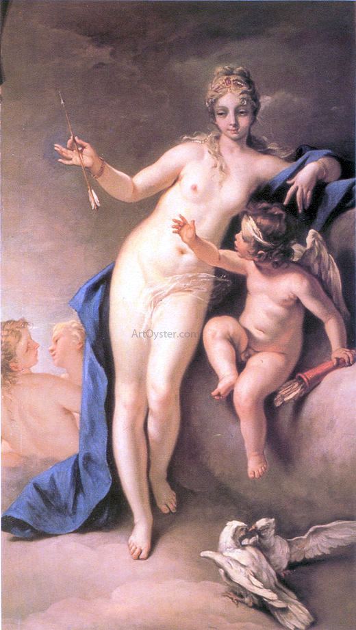  Sebastiano Ricci Venus and Cupid - Hand Painted Oil Painting