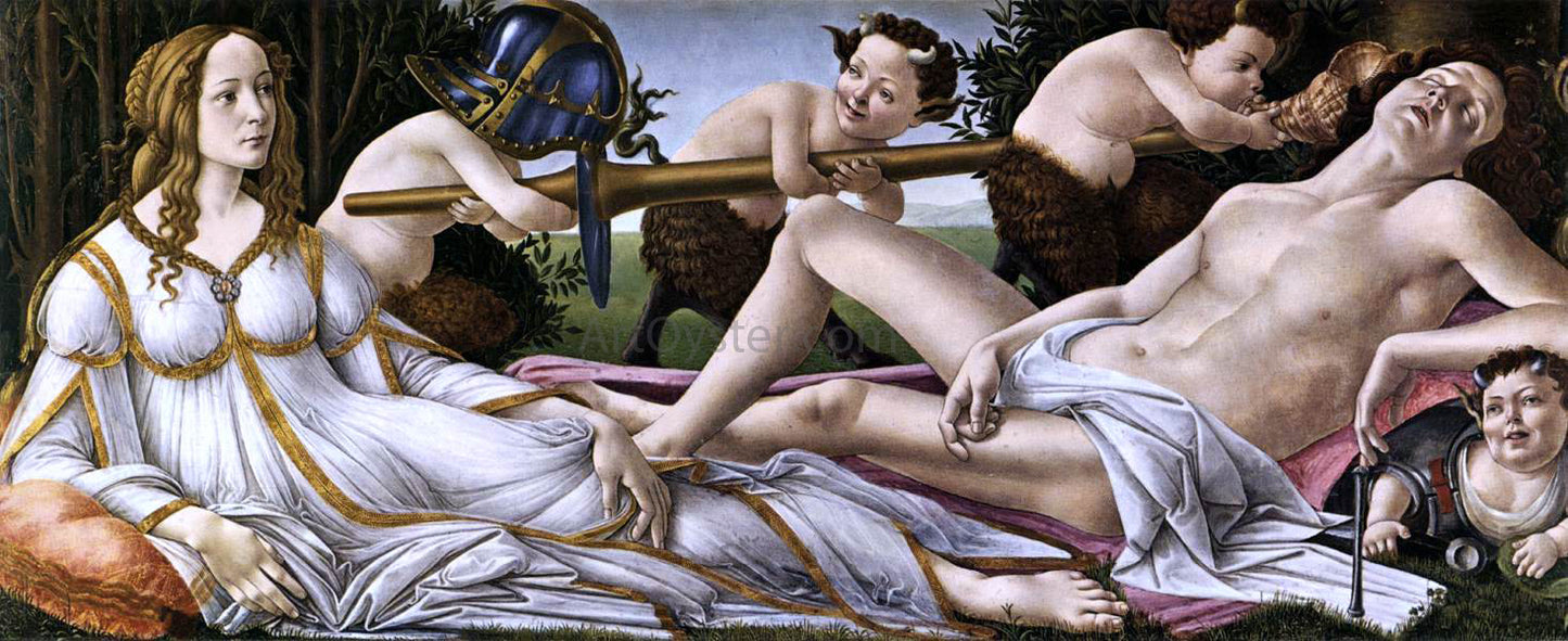Sandro Botticelli Venus and Mars - Hand Painted Oil Painting