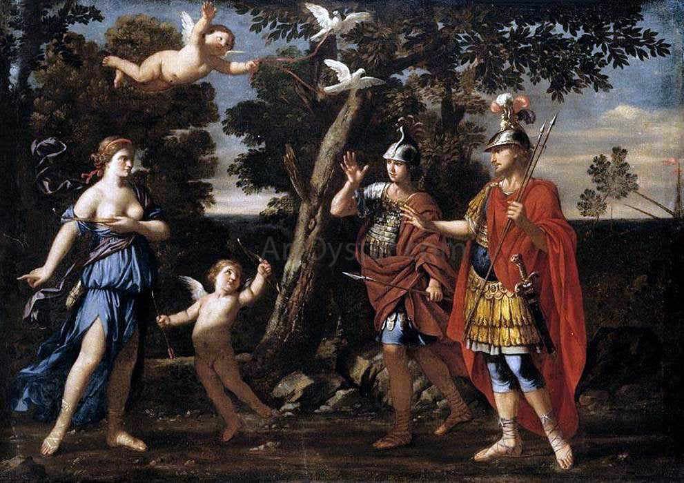 Giacinto Gimignani Venus Appearing to Aeneas and Achates - Hand Painted Oil Painting