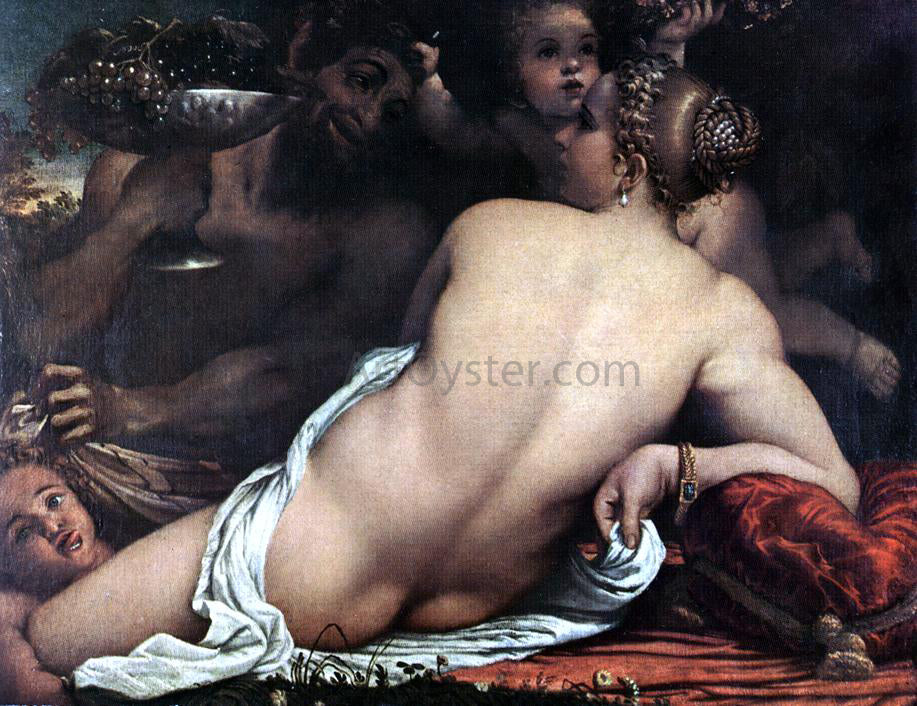 Annibale Carracci Venus with a Satyr and Cupids - Hand Painted Oil Painting