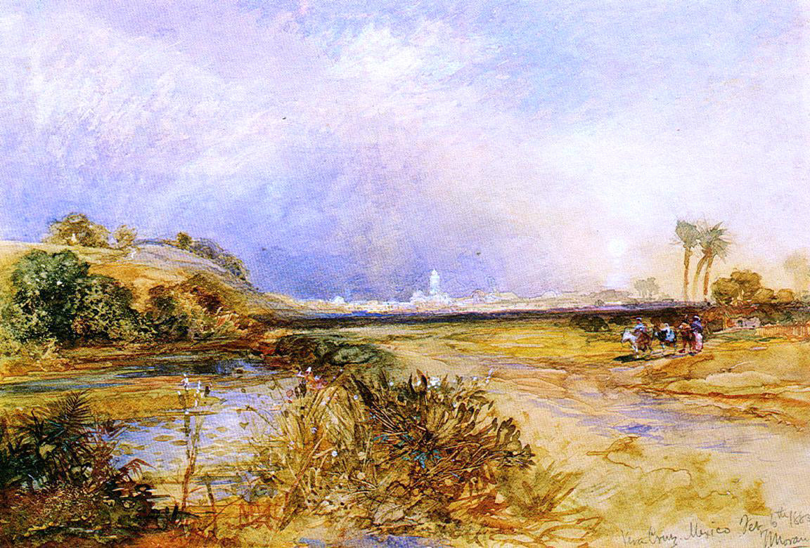 Thomas Moran Vera Cruz, Mexico - Hand Painted Oil Painting