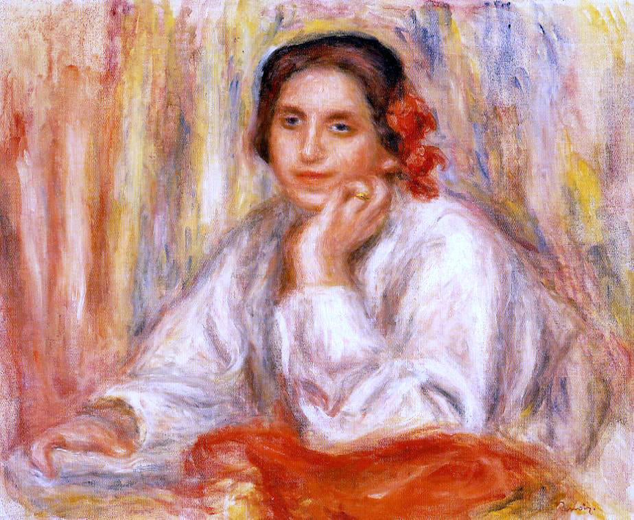 Pierre Auguste Renoir Vera Sertine Renoir - Hand Painted Oil Painting