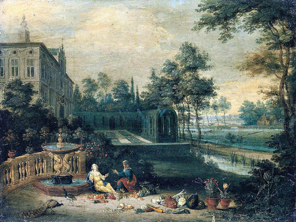 Pieter Gijsels Vertumnus and Pomona - Hand Painted Oil Painting